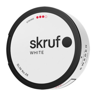 Skruf no 26 Slim Stark White Portion