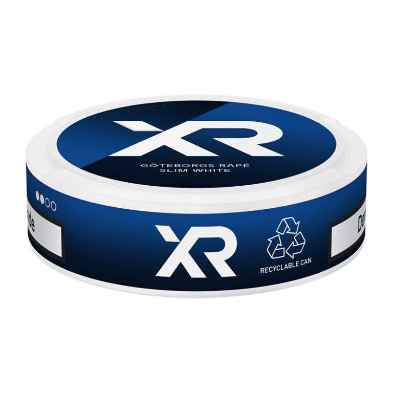 XR Göteborgs Rapé White Normal Slim Liggande