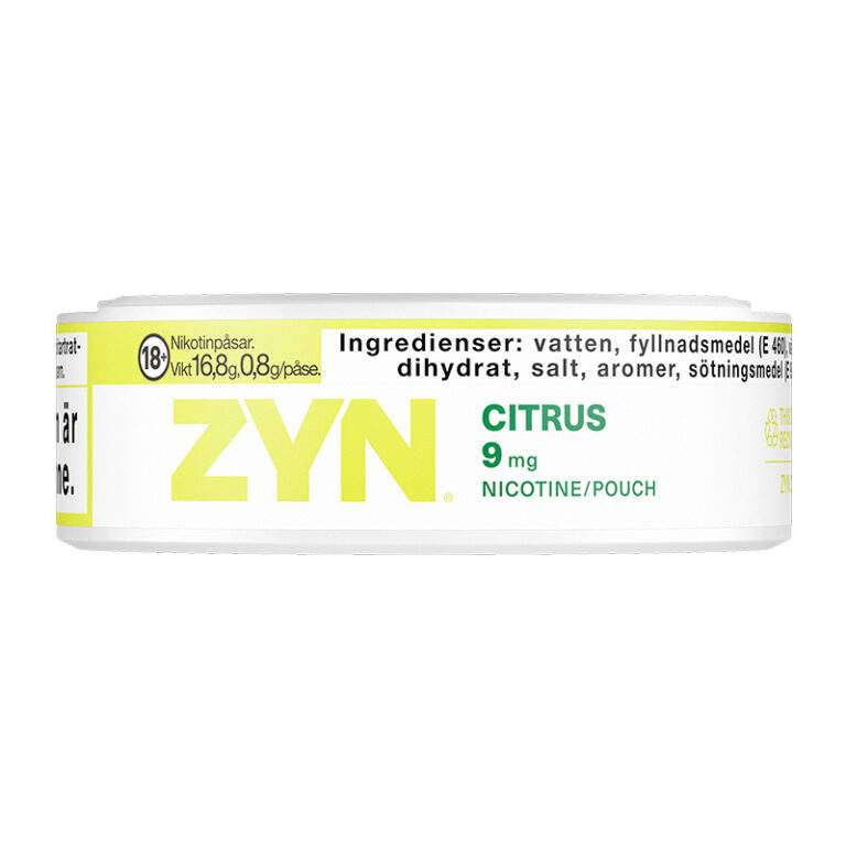 ZYN citrus slim strong sida