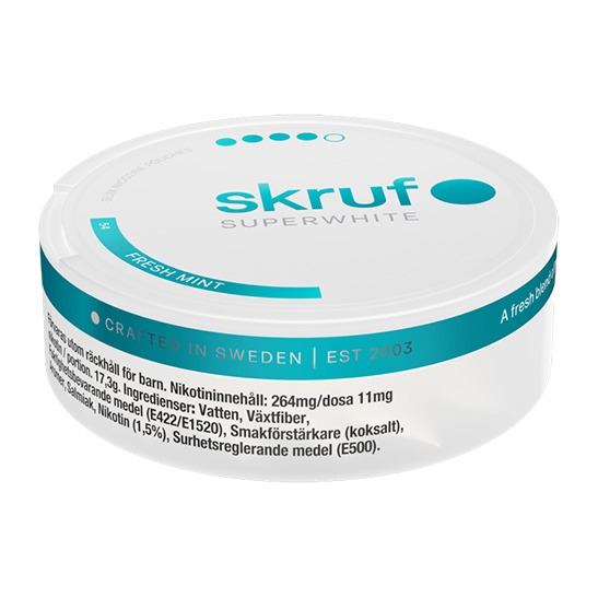 skruf SUPERWHITE no 54 Fresh Mint Extra Strong 5