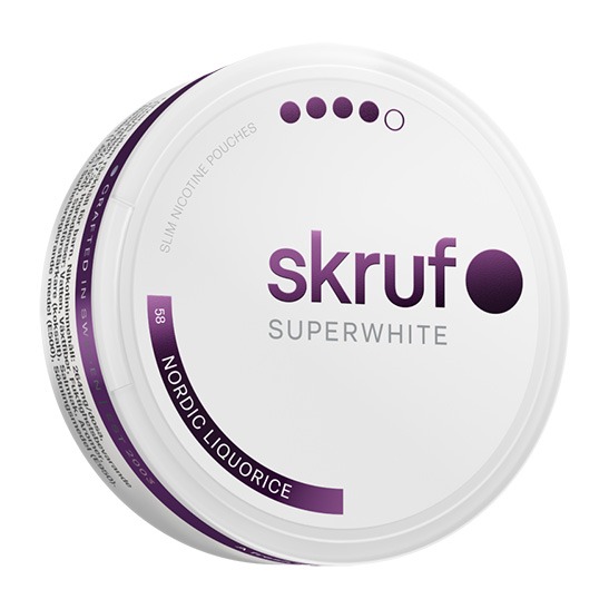 skruf SUPERWHITE no 58 Nordic Liquorice Extra Stark 3
