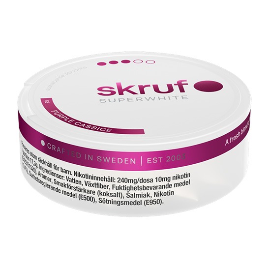 skruf SUPERWHITE no 63 Purple Cassice Strong 5