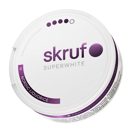 skruf SUPERWHITE no 58 Nordic Liquorice Extra Stark 4