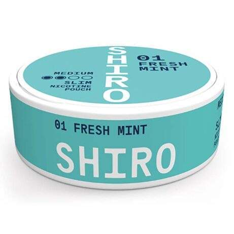 Shiro 01 Fresh Mint Medium Slim All White