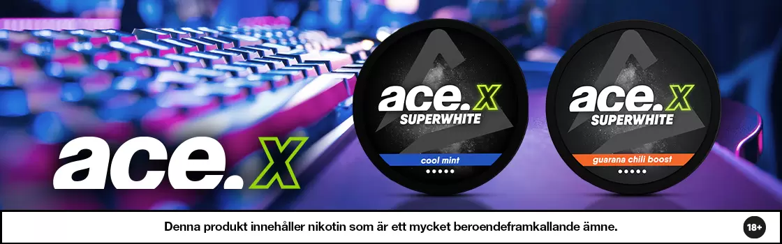 ace x all white banner