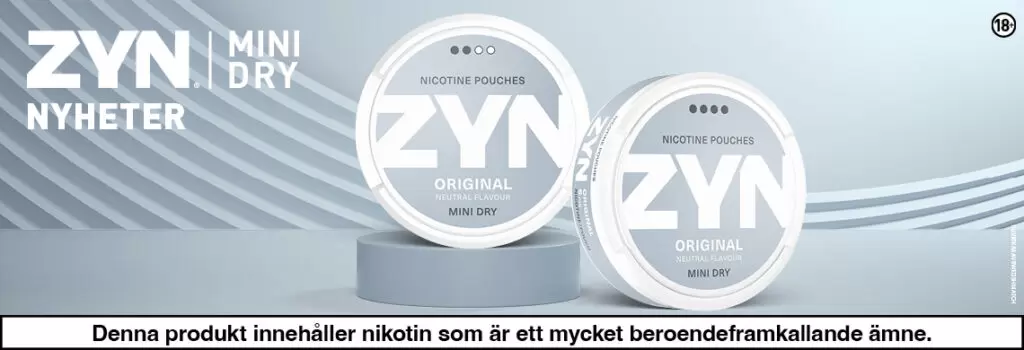 Zyn Mini Dry Original Banner