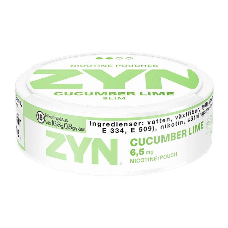 ZYN Cucumber lime slim liggande