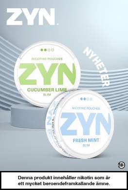 ZYN Cucumber och ZYN Fresh Mint Box