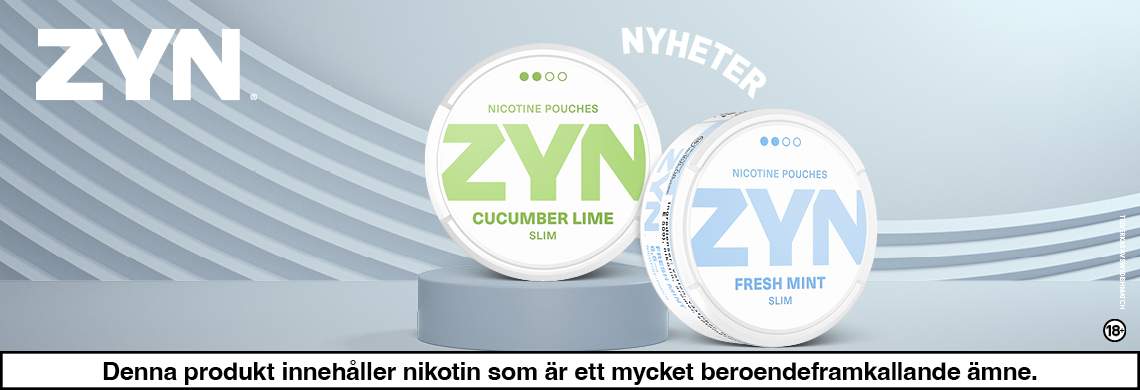 ZYN Cucumber och ZYN Fresh Mint Panorama