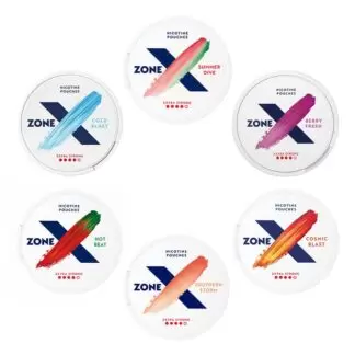 Zone X 6-mixpack All White Extra Stark