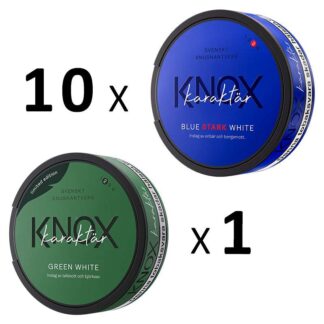 Knox 10 st Karaktär Blue Stark och 1 st Karaktär Green 11 pack