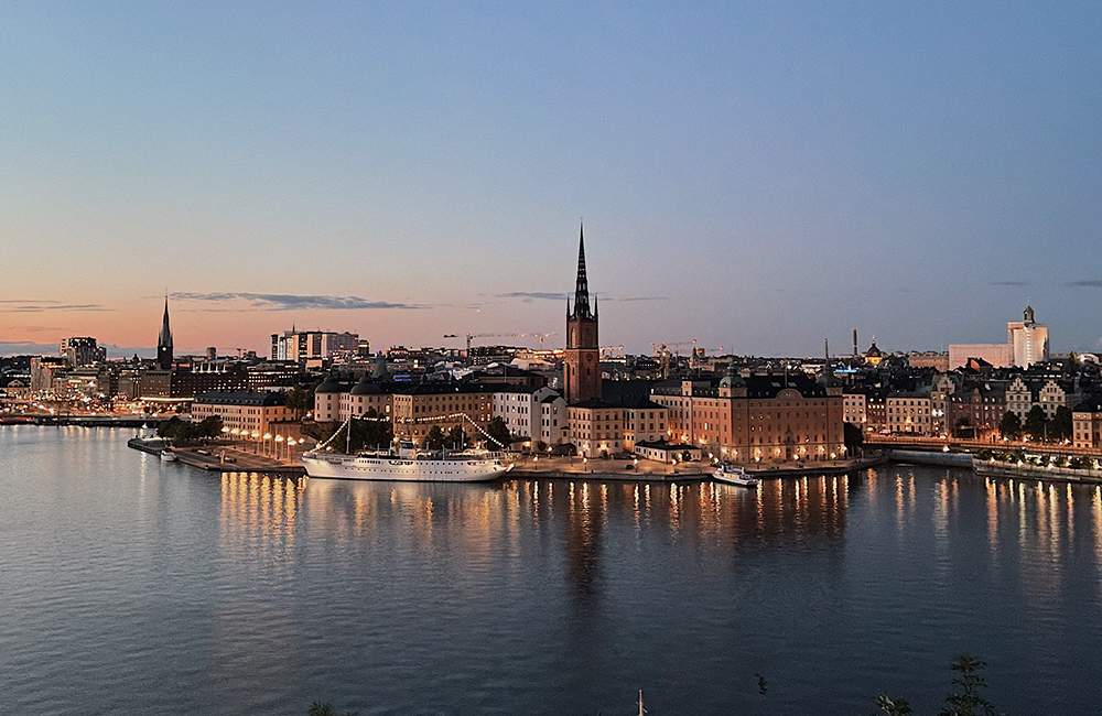 Vy över Stockholm där Philip Morris har kontor