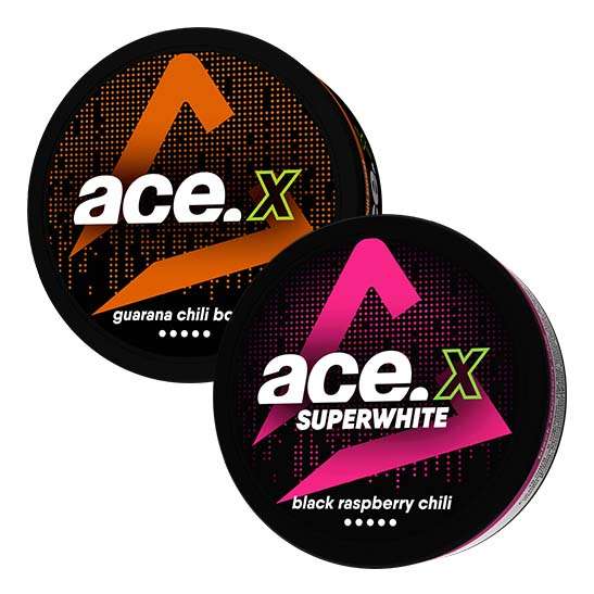ACE X Mix 2 pack Guarana Chili Boost + Black Raspberry Chili