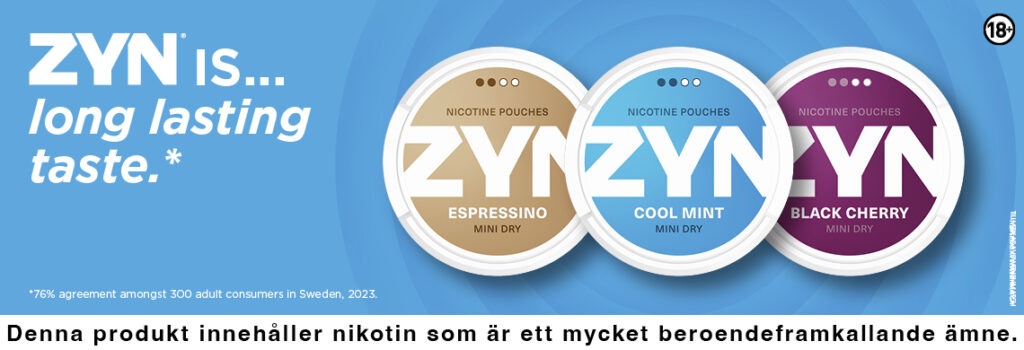 ZYN Mini Dry Familj Top Banner