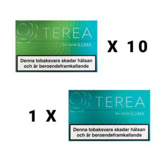 TEREA Mix 11 pack 10 Kelly och 1 Turquoise