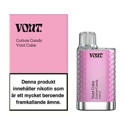 VONT Cube Cotton Candy Package och Device