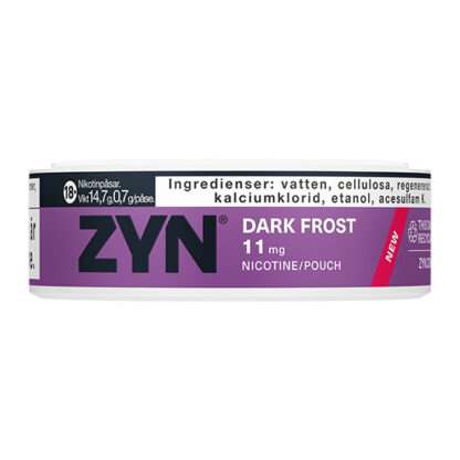 ZYN Slim Dark Frost Extra Strong Sida