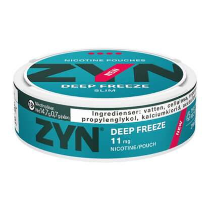 ZYN Slim Deep Freeze Extra Strong Liggande