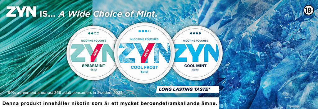 ZYN Vitt Snus med Mintsmak