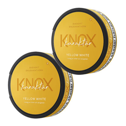 Knox Karaktär Yellow White 2 pack