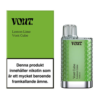 VONT Cube Lemon Lime Package & Device