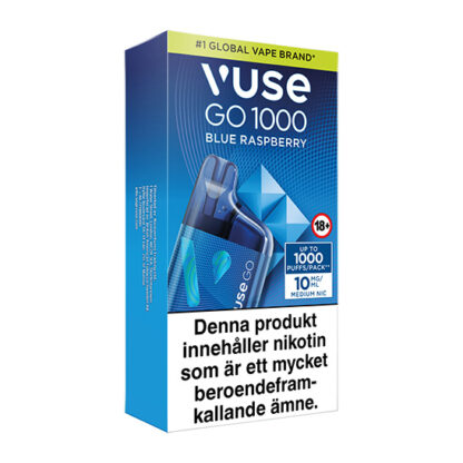 Vuse GO Box 1000 Blue Raspberry 10mg 3