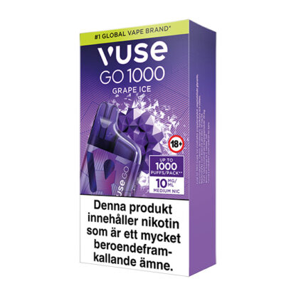 Vuse GO Box 1000 Grape Ice 10mg