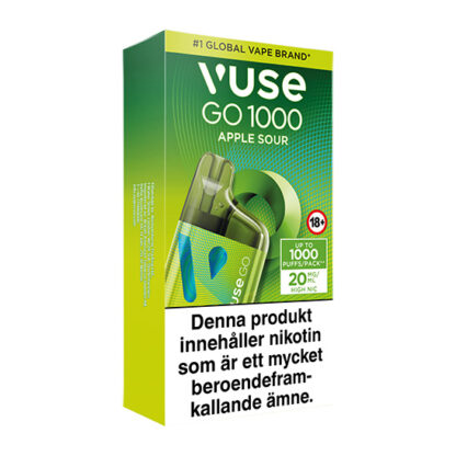 Vuse GO Box 1000 Apple Sour 20mg 3