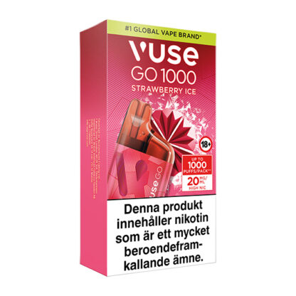 Vuse GO Box 1000 Strawberry Ice 20mg 3