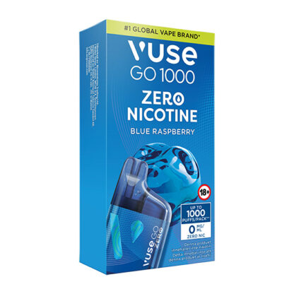 Vuse GO Box 1000 Blue Raspberry Zero Nicotine 3