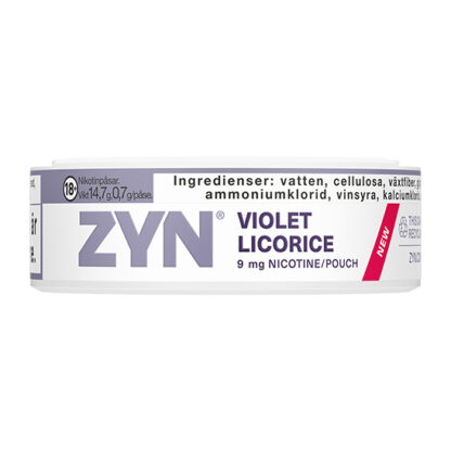 ZYN Slim Violet Licorice Strong 5