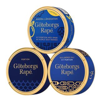 Göteborgs Rapé Mix 3 pack Portion & Gullbergs Kaj & Andra Långgatan