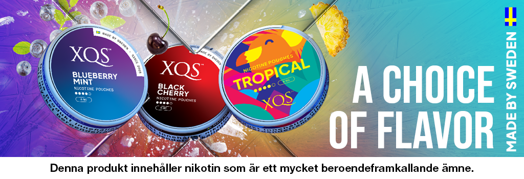 XQS vitt snus välj din smak