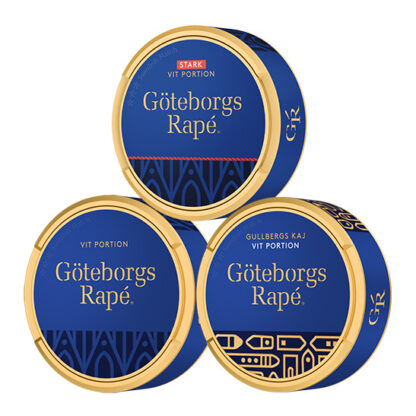 Göteborgs Rapé Mix 3 pack White & Gullbergs Kaj & White Stark