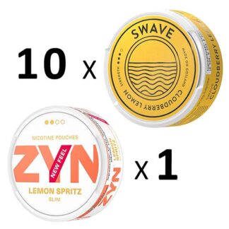 Swave Mix 10 st Cloudberry Lemon och 1 st ZYN