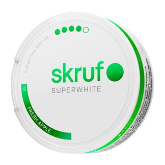 skruf SUPERWHITE no 64 Fresh Apple Extra Strong