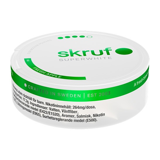skruf SUPERWHITE no 64 Fresh Apple Extra Strong 5