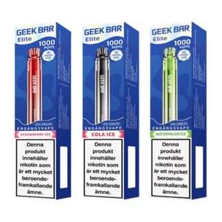 GEEK BAR Elite 1000 Frukt Bär och Kola Mix 3 pack