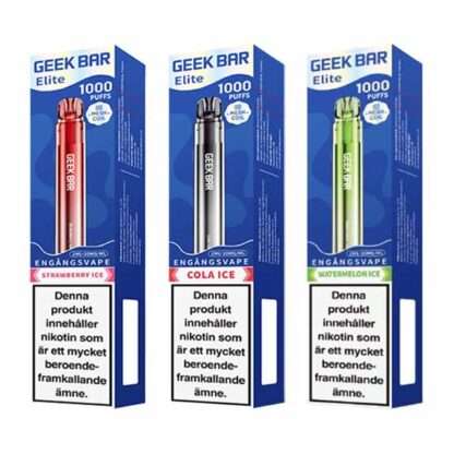 GEEK BAR Elite 1000 Frukt Bär och Kola Mix 3 pack
