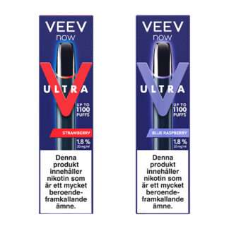 VEEV NOW ULTRA Mix 2 pack Strawberry och Blue Raspberry 20mg