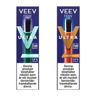 VEEV NOW ULTRA Mix 2 pack Tobak och Mint 20mg