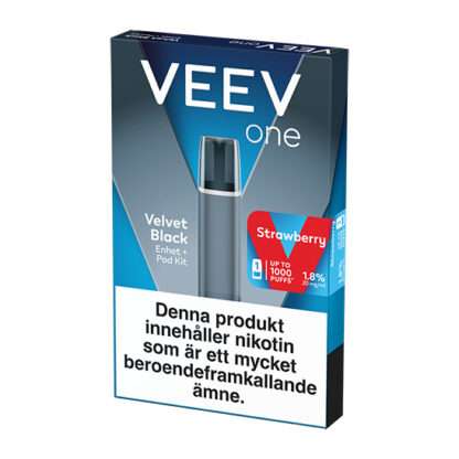VEEV ONE Pod Velvet Black Device + Strawberry 20mg 2