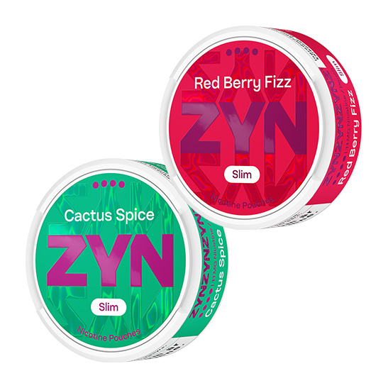 ZYN Slim Mix 2p Extra Strong Red Berry Fizz och Cactus Spice
