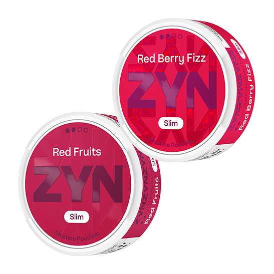 ZYN Slim Mix 2p Normal Red Berry Fizz och Red Fruits