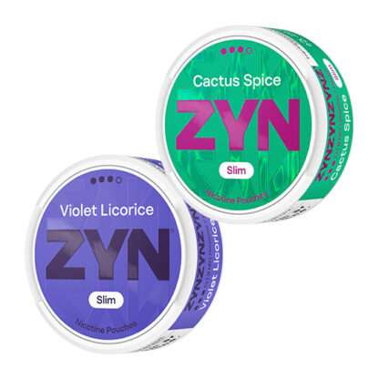 ZYN Slim Mix 2 pack Cactus Spice och Violet Licorice Strong