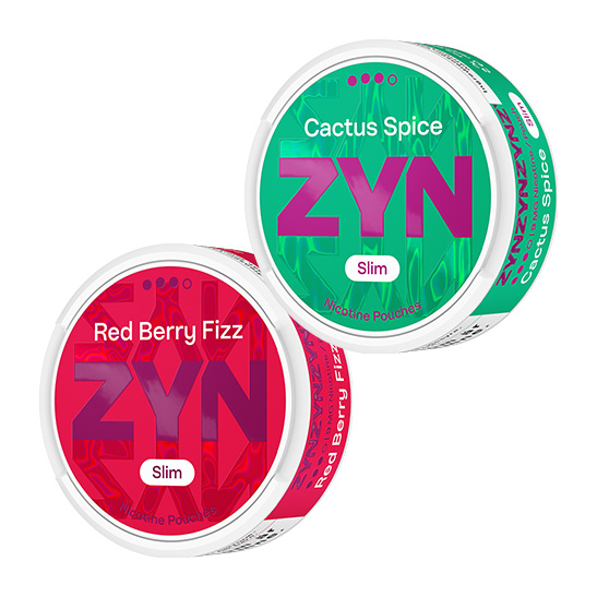 ZYN Slim Mix 2p Strong Red Berry Fizz och Cactus Spice