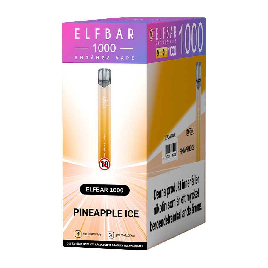 Elfbar 1000 Pineapple Ice 20mg 4