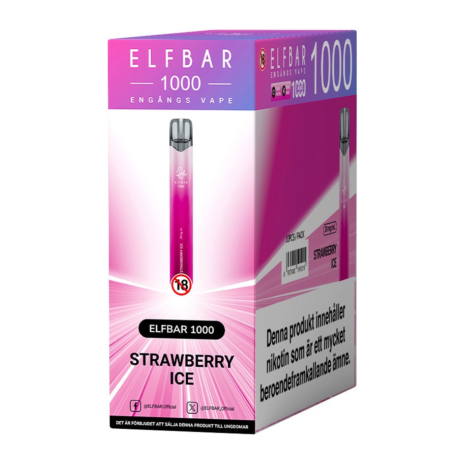 Elfbar 1000 Strawberry Ice 20mg 4