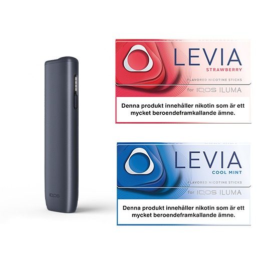 IQOS ILUMA i One och LEVIA Mix 2 pack Strawberry & Cool Mint