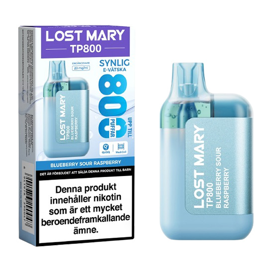 Lost Mary TP800 Blueberry Sour Raspberry 20mg 2